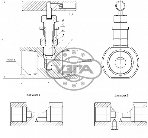 Клапан запорный Dn6 Pn160 муфтовый 08Х18Н9 15нж67бк