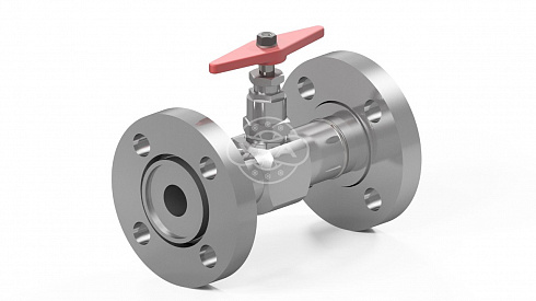 Клапан запорный Dn50 Pn25 фланцевый 12Х18Н10Т 15нж52нж